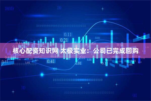 核心配资知识网 太极实业：公司已完成回购
