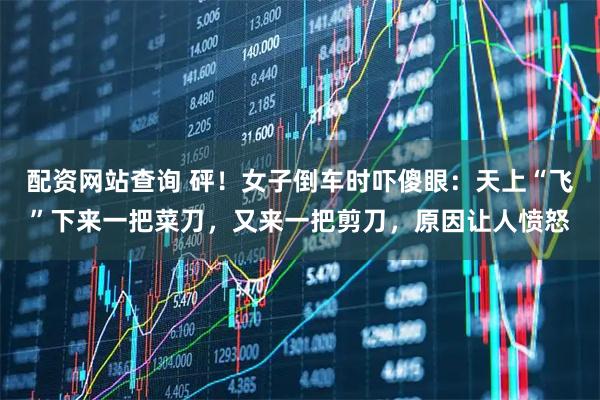 配资网站查询 砰！女子倒车时吓傻眼：天上“飞”下来一把菜刀，又来一把剪刀，原因让人愤怒