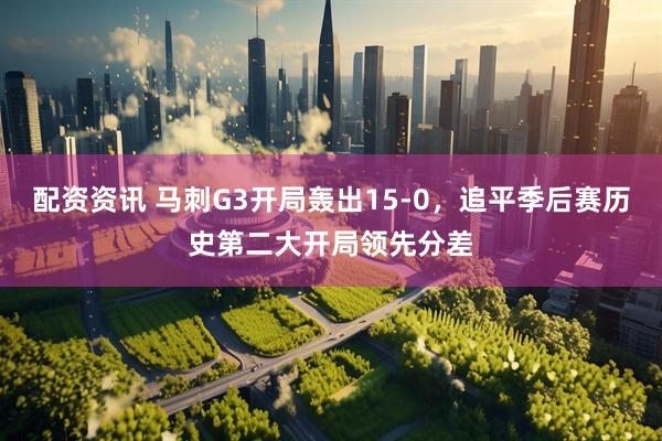 配资资讯 马刺G3开局轰出15-0，追平季后赛历史第二大开局领先分差